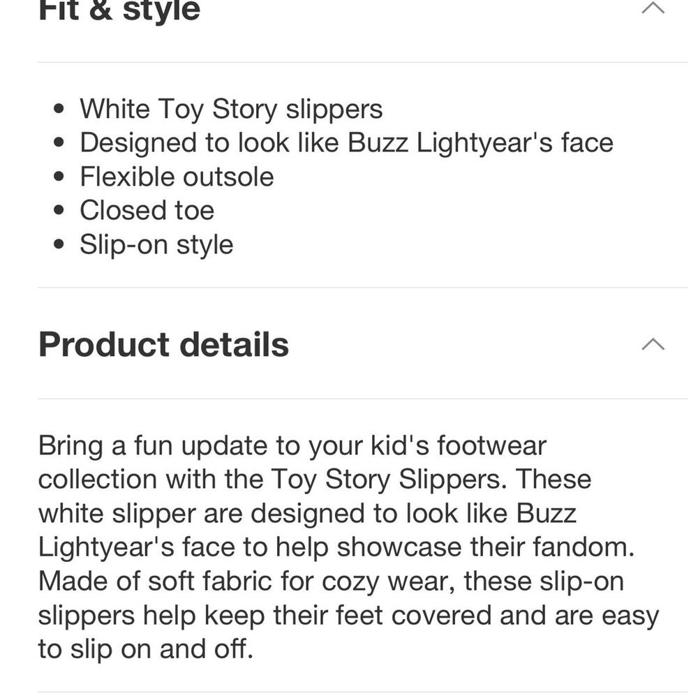 Kids' Toy Story Slippers - Buzz Lighter White M - Picture 4 of 6